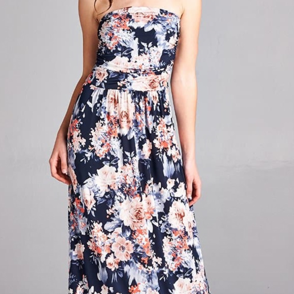 Vanilla Bay Strapless Maxi Dress- Beautiful